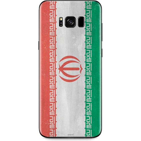 Iran Flag Distressed Galaxy S8 Skin